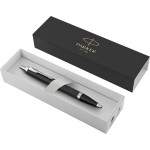 Parker IM Ballpoint Pen - Matte Black Chrome Trim - Picture 3