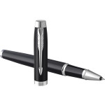 Parker IM Rollerball Pen - Matte Black Chrome Trim - Picture 2