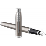 Parker IM Fountain Pen - Brushed Metal Chrome Trim - Picture 2
