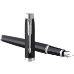 Parker IM Fountain Pen - Matte Black Chrome Trim - Picture 2