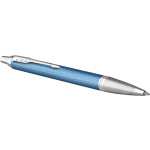 Parker IM Premium Ballpoint Pen - Blue Grey Chrome Trim - Picture 1