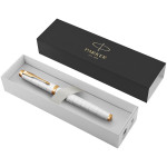 Parker IM Premium Fountain Pen - Pearl White Gold Trim - Picture 3