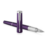 Parker Ingenuity Slim - Deluxe Blue Violet Chrome Trim - Picture 2