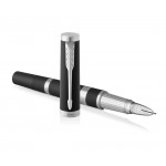 Parker Ingenuity Large - Black Rubber Chrome Metal Rings - Picture 2