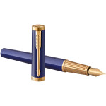 Parker Ingenuity Fountain Pen - Dark Blue Gold Trim - Picture 3