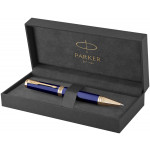 Parker Ingenuity Ballpoint Pen - Dark Blue Gold Trim - Picture 3