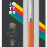 Parker Jotter Original Ballpoint Pen - Orange Chrome Trim - Picture 3