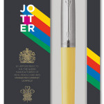 Parker Jotter Original Ballpoint Pen - Yellow Chrome Trim - Picture 3
