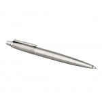 Parker Jotter Premium Ballpoint Pen - Stainless Steel Diagonal Chrome Trim - Picture 1