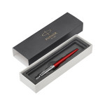 Parker Jotter Ballpoint Pen - Kensington Red Chrome Trim - Picture 2