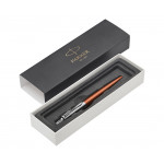 Parker Jotter Ballpoint Pen - Chelsea Orange Chrome Trim - Picture 2