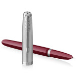 Parker 51 Fountain Pen - Burgundy Resin Chrome Trim - Picture 2