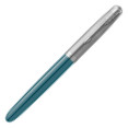 Parker 51 Fountain Pen - Teal Blue Resin Chrome Trim - Picture 1