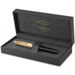 Parker 51 Fountain Pen - Black Resin Gold Trim with Solid 18K Gold Nib - Picture 3