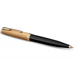 Parker 51 Ballpoint Pen - Black Resin Gold Trim - Picture 1