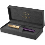 Parker 51 Fountain Pen - Plum Resin Gold Trim with Solid 18K Gold Nib - Picture 3