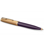 Parker 51 Ballpoint Pen - Plum Resin Gold Trim - Picture 1