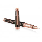 Parker Premier Fountain Pen - Luxury Brown Pink Gold Trim - Picture 2