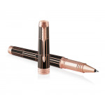 Parker Premier Rollerball Pen - Luxury Brown Pink Gold Trim - Picture 2