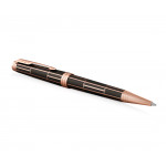 Parker Premier Ballpoint Pen - Luxury Brown Pink Gold Trim - Picture 1