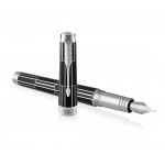 Parker Premier Fountain Pen - Luxury Black Palladium Trim - Picture 2