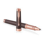 Parker Premier Rollerball Pen - Soft Brown Pink Gold Trim - Picture 2