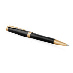 Parker Premier Ballpoint Pen - Black Lacquer Gold Trim - Picture 1