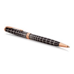 Parker Sonnet Ballpoint Pen - Brown Lacquer Pink Gold Trim - Picture 1