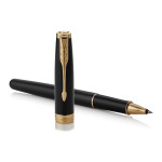 Parker Sonnet Rollerball Pen - Black Lacquer Gold Trim - Picture 2