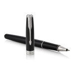 Parker Sonnet Rollerball Pen - Black Lacquer Chrome Trim - Picture 2