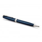 Parker Sonnet Ballpoint Pen - Blue Lacquer Chrome Trim - Picture 1