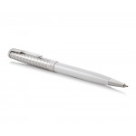 Parker Sonnet Ballpoint Pen - Metal Pearl Lacquer Chrome Trim - Picture 1