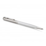 Parker Sonnet Slim Ballpoint Pen - Metal Pearl Lacquer Chrome Trim - Picture 1