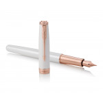 Parker Sonnet Fountain Pen - Pearl Lacquer Pink Gold Trim with Solid 18K Gold Nib - Picture 2