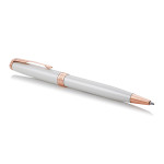 Parker Sonnet Ballpoint Pen - Pearl Lacquer Pink Gold Trim - Picture 1