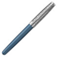 Parker Sonnet Premium Fountain Pen - Metal & Blue with Solid 18K Gold Nib - Picture 1