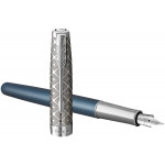 Parker Sonnet Premium Fountain Pen - Metal & Blue with Solid 18K Gold Nib - Picture 2