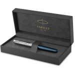 Parker Sonnet Premium Rollerball Pen - Metal & Blue - Picture 3