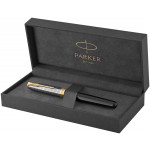 Parker Sonnet Premium Fountain Pen - Metal & Black with Solid 18K Gold Nib - Picture 3
