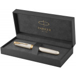 Parker Sonnet Premium Fountain Pen - Silver Mistral with Solid 18K Gold Nib - Picture 3
