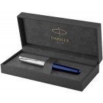 Parker Sonnet Essentials Rollerball Pen - Matte Blue & Sandblasted Steel - Picture 2
