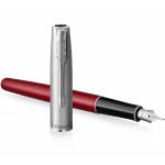 Parker Sonnet Essentials Fountain Pen - Matte Red & Sandblasted Steel - Picture 2