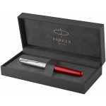 Parker Sonnet Essentials Fountain Pen - Matte Red & Sandblasted Steel - Picture 3