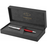 Parker Sonnet Essentials Ballpoint Pen - Matte Red & Sandblasted Steel - Picture 3