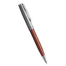 Parker Sonnet Essentials Ballpoint Pen - Matte Orange & Sandblasted Steel - Picture 1