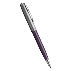 Parker Sonnet Essentials Ballpoint Pen - Matte Violet & Sandblasted Steel - Picture 1