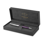 Parker Sonnet Essentials Ballpoint Pen - Matte Violet & Sandblasted Steel - Picture 2