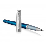 Parker Urban Premium Rollerball Pen - Dark Blue Chrome Trim - Picture 2