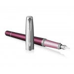 Parker Urban Premium Fountain Pen - Dark Purple Chrome Trim - Picture 2