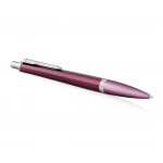 Parker Urban Premium Ballpoint Pen - Dark Purple Chrome Trim - Picture 1